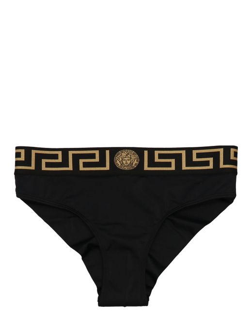 Versace Bikinislip Met Greca-Print in het Black
