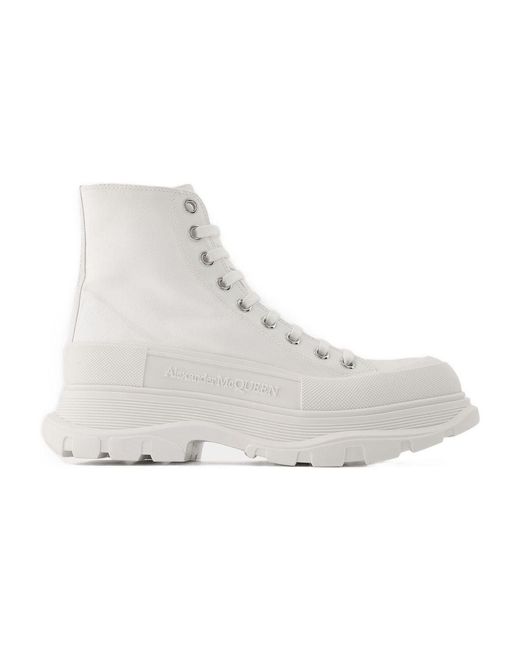McQueen Gray Tread Slick Sneakers