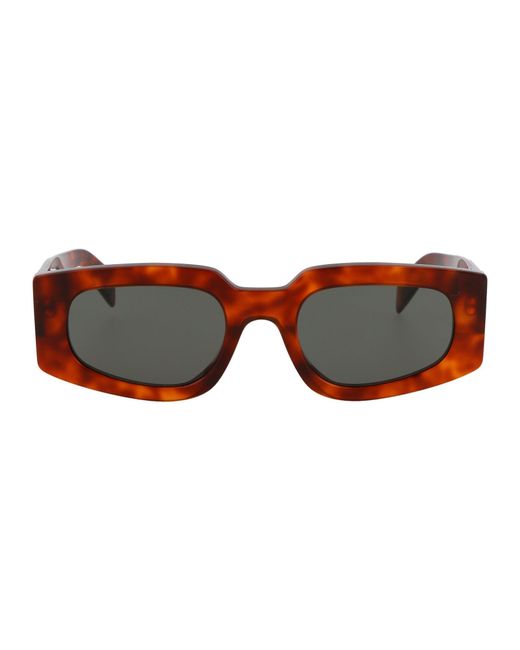 Retrosuperfuture Brown Sunglasses Mls Havana Diversa