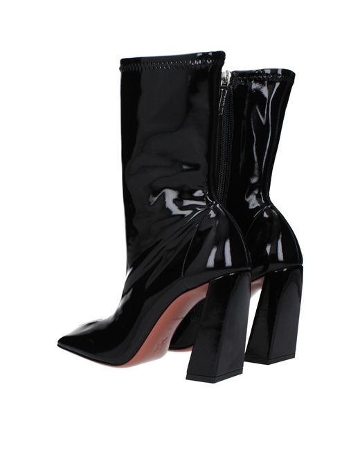 AMINA MUADDI Black Stivaletti Marine Donna Tessuto Nero