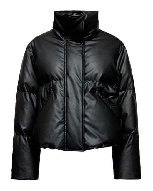 MM6 by Maison Martin Margiela Black High-Neck Down Jacket