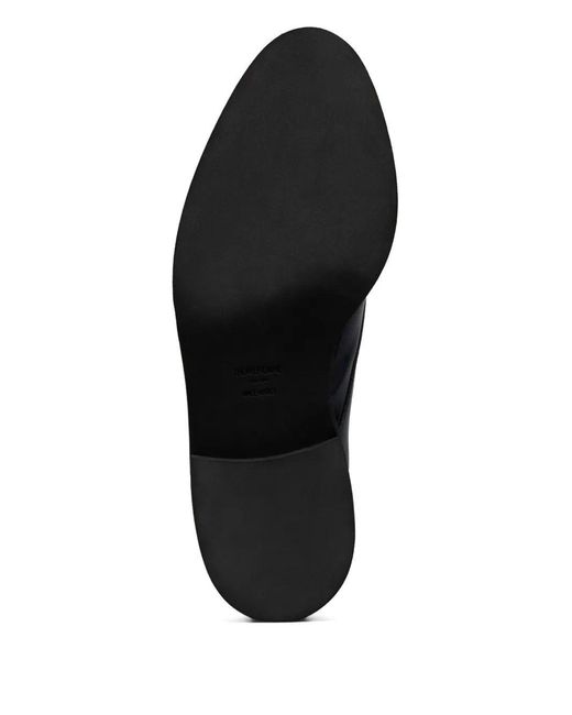 Thom Browne Black Cap Toe Oxford Double Monkstrap Shoe W/ Micro Sole