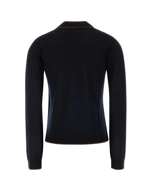 MM STUDIO Blue Midnight Silk Blend Targo Cardigan