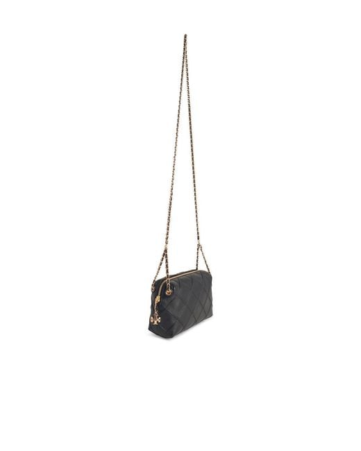 Tory Burch White 'Fleming' Mini Lear Crossbody Bag