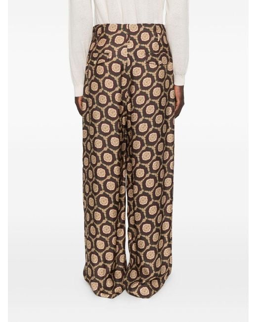 Emporio Armani Natural Printed Trousers for men