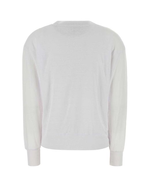 Isabel Marant White Graphic Print T-Shirt