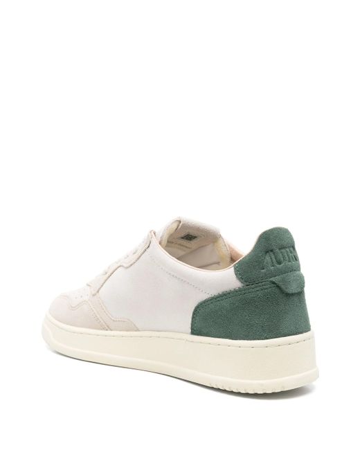 Autry Medaillengewinner Lowweißgrüner Sneaker in White für Herren