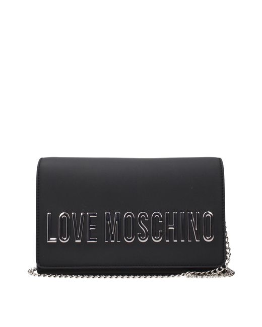 Love Moschino Black Polyurethane/ Pochette