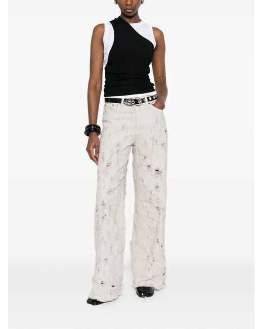Haikure White Bethany Bull Destroy Distressed Jeans