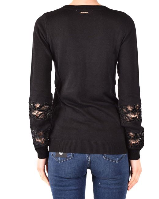 Michael Kors Black Round Neck Long Sleeve Knitwear