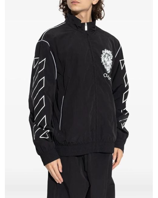Off-White c/o Virgil Abloh Black Graphic Print Jacke