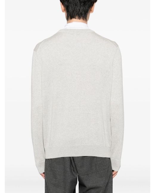 Maison Kitsuné White Fox Head Merino Regular Jumper