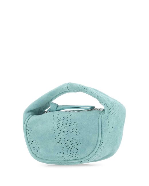 By Far Blue Cush Tote Bag