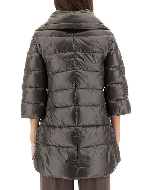 Herno Gray A-Shape Cleofe Jacket