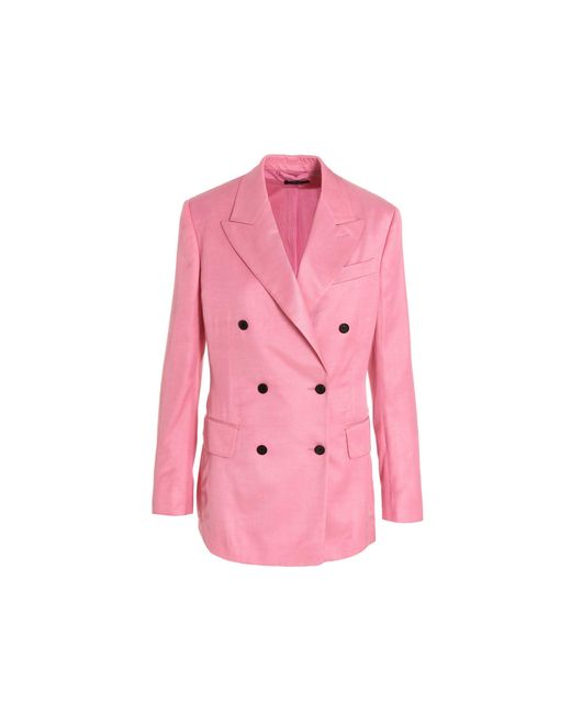 Tom Ford Pink Multicolor Viscose Blazer