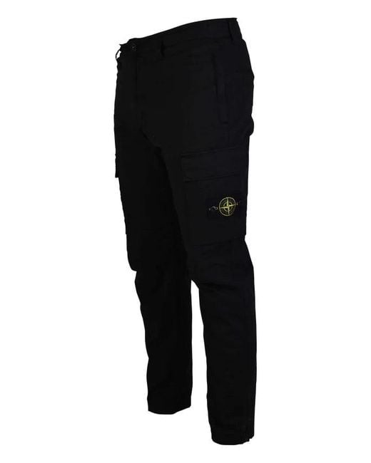 Stone Island Black Cargo Pants