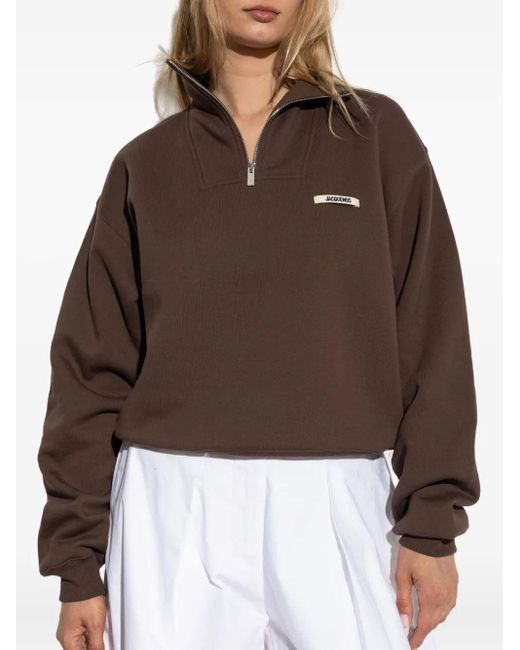 Jacquemus Black Schwarzes Baumwoll-Sweatshirt