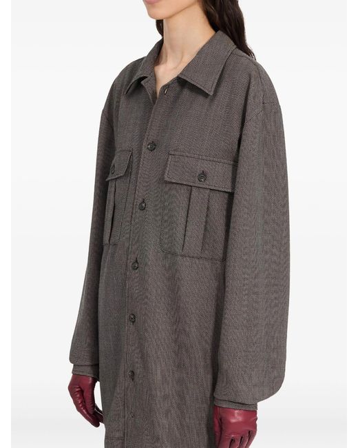 MM6 by Maison Margiela Gray Mini Dress