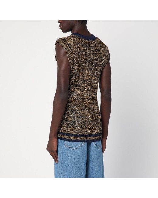 Wales Bonner Brown Textured Vest for men