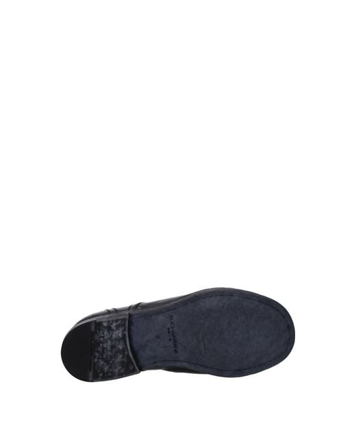 Dolce & Gabbana Black Dolce&Gabbana Derby Re Edition Uomo Pelle Nero for men