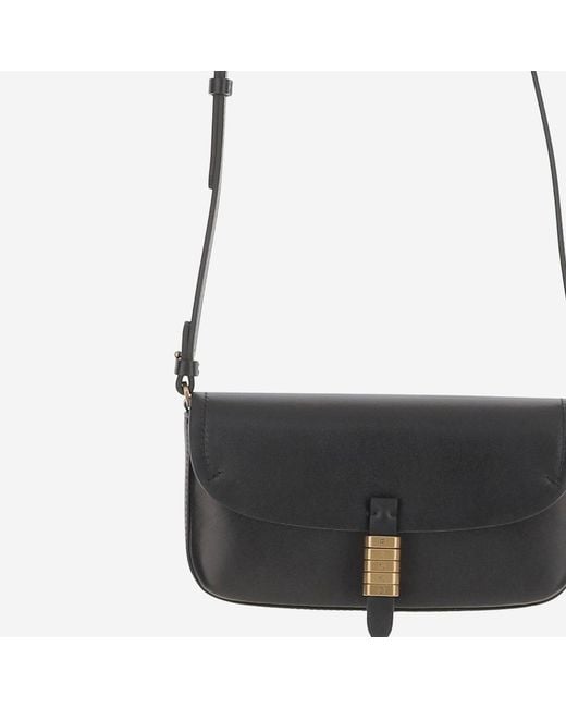 Pinko White Saddle Leather Shoulder Bag