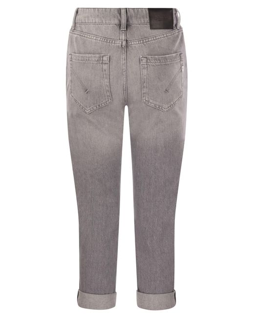 Jeans di cotone Koons di Dondup in Gray