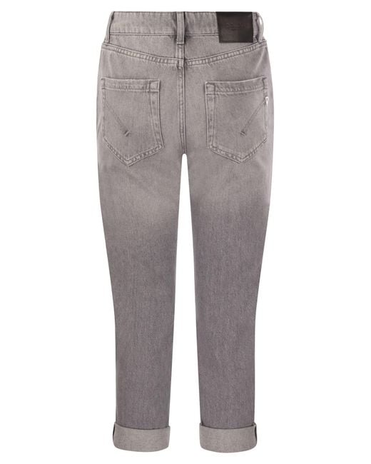 Dondup Gray Koons Loose Cotton Jeans