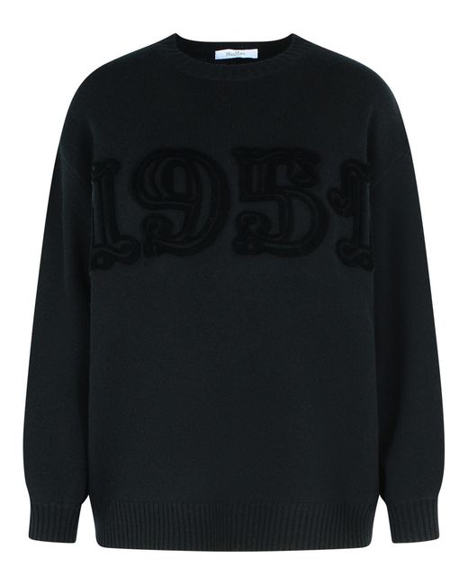Max Mara Black Wool And Cashmere Sweater