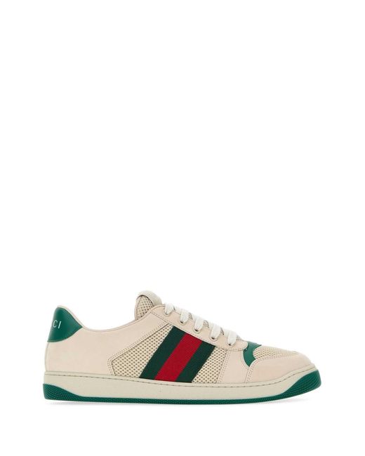 Gucci Black Color Block Lace Up Sneakers for men