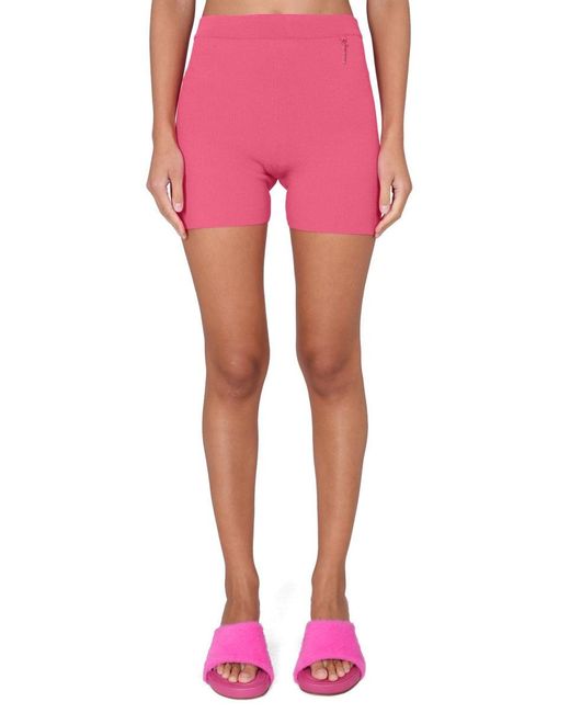 Jacquemus Red Shorts "Pralu"