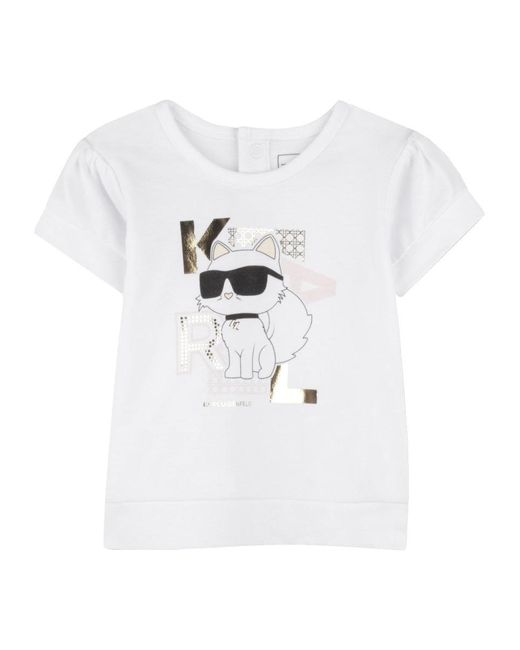Karl Lagerfeld Pink T Shirt With Shorts Set
