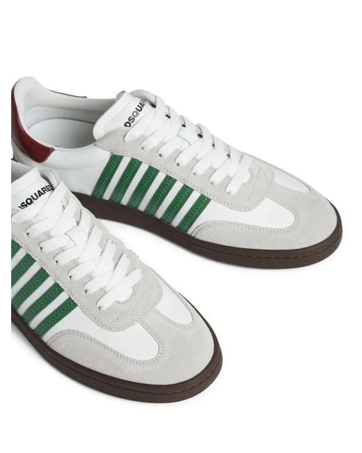 DSquared² Low-Top Sneaker in White für Herren