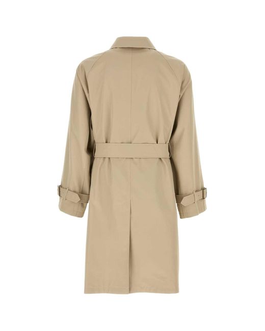 Burberry Natural Capuccino Gabardine Trench Coat for men