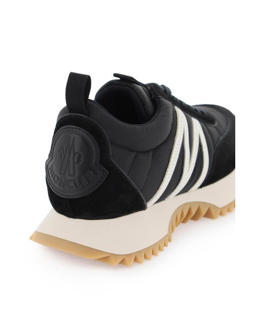 Pacey Sneakers en cuero de nylon y gamuza. Moncler de color Black