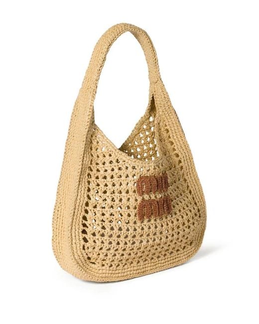 Miu Miu Metallic Borse Crochet Rete