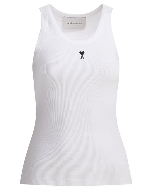Ami Parigi Top di AMI in White