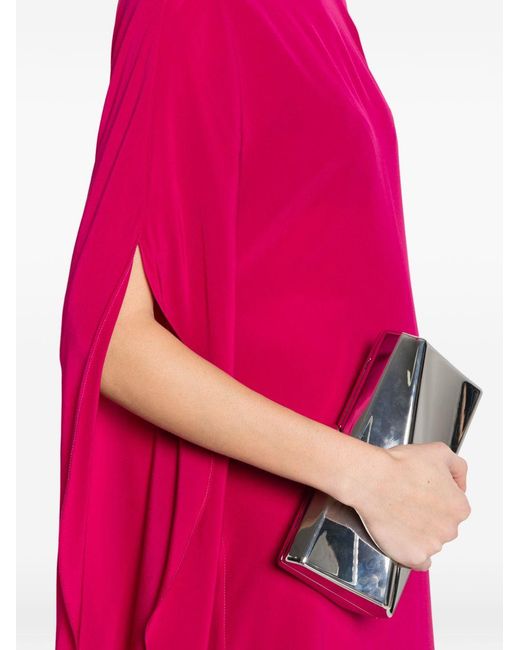 Gianluca Capannolo Pink Silk Midi Dress
