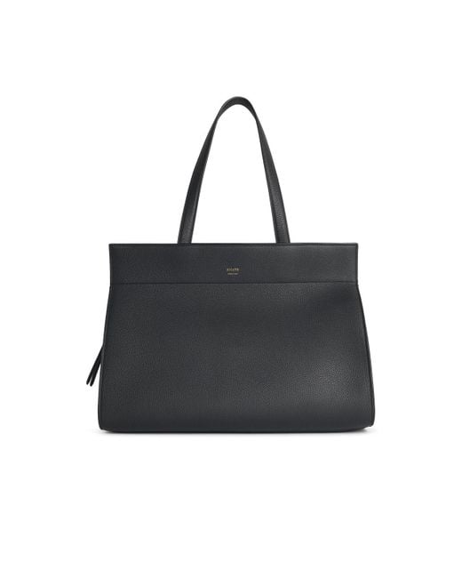 Khaite 'Crosby' Black Lear Tasche