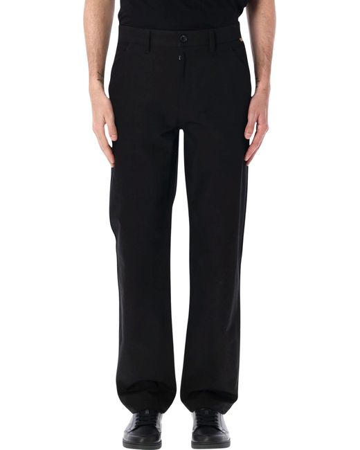 Burberry Black Cotton Chino Trousers for men