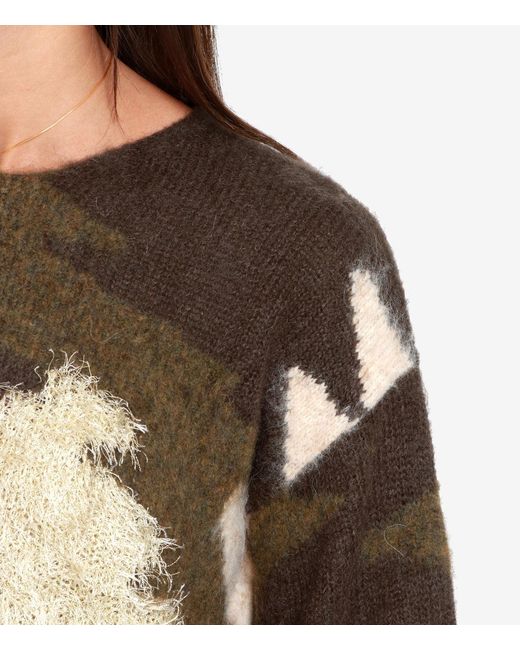 Semicouture Brown Halbblutpullover