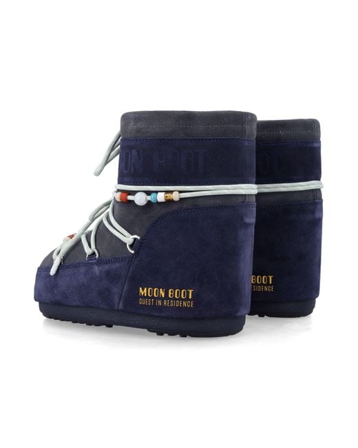 Moon Boot Flache -Schuhe in Blue für Herren