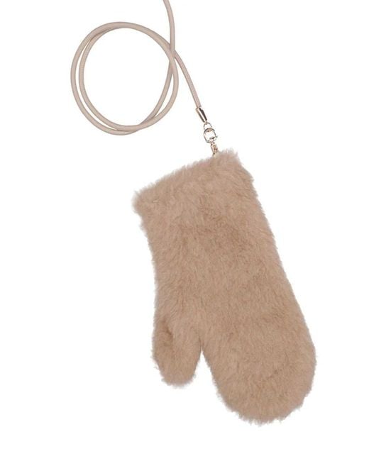 Max Mara White Mxaombrato4 Gloves