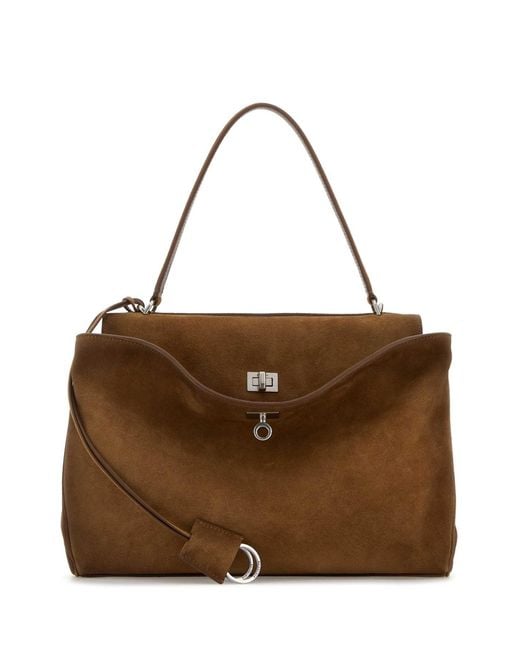 Balenciaga Brown Rodeo Top Handle M