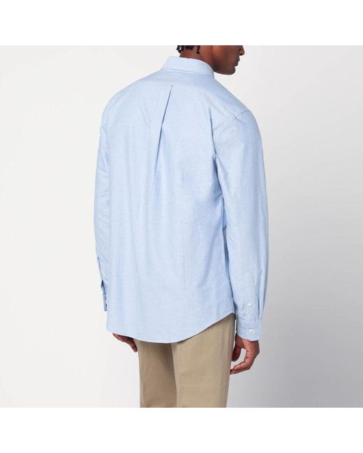 Polo Ralph Lauren Blue Light Oxford Shirt Custom-Fit for men