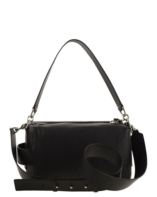 Hogan Black Script Mini Leather Top Box