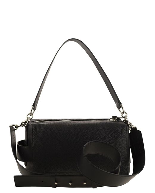 Hogan Black Script Mini Leather Top Box