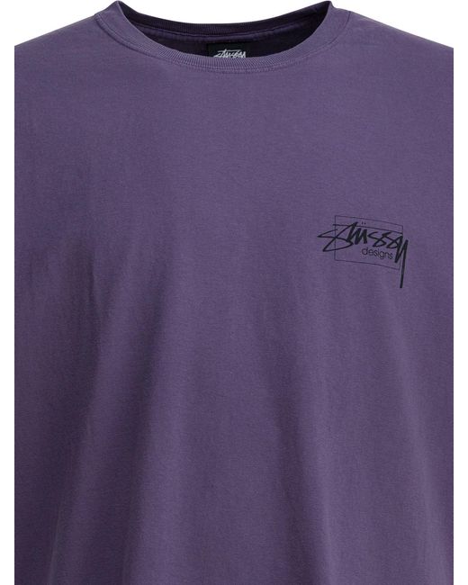 Stussy T-Shirts in Purple für Herren
