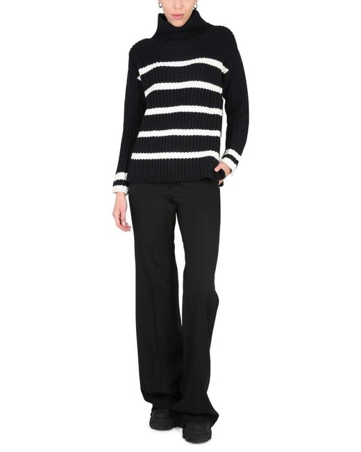 Stefano Mortari Black Turtleneck Shirt