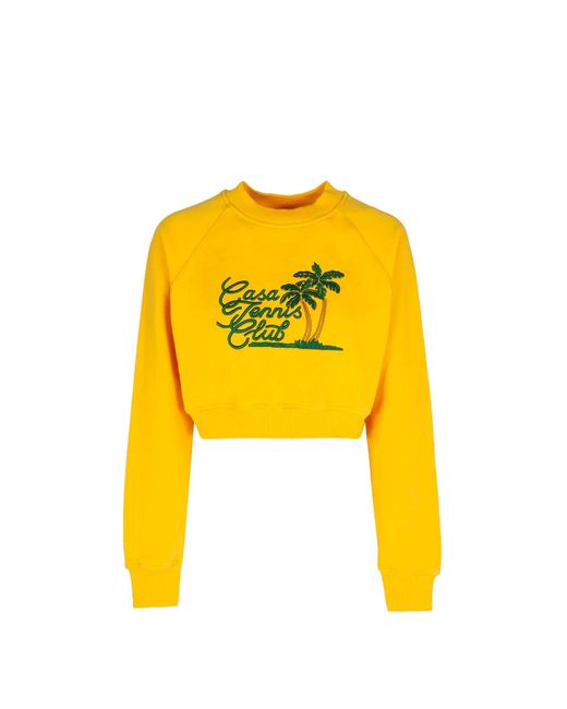 Casablancabrand Yellow Casa Tennis Club Sweatshirt