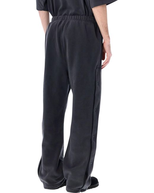 Essentials x Fear Of God Black Upgraded Lounge Trousers With Bold Graphic for men
